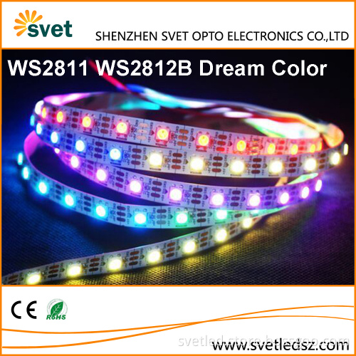 SMD 5050 Chip WS2811 WS2812 IC DC5V DC12V Digital Addressable RGB Led Strip